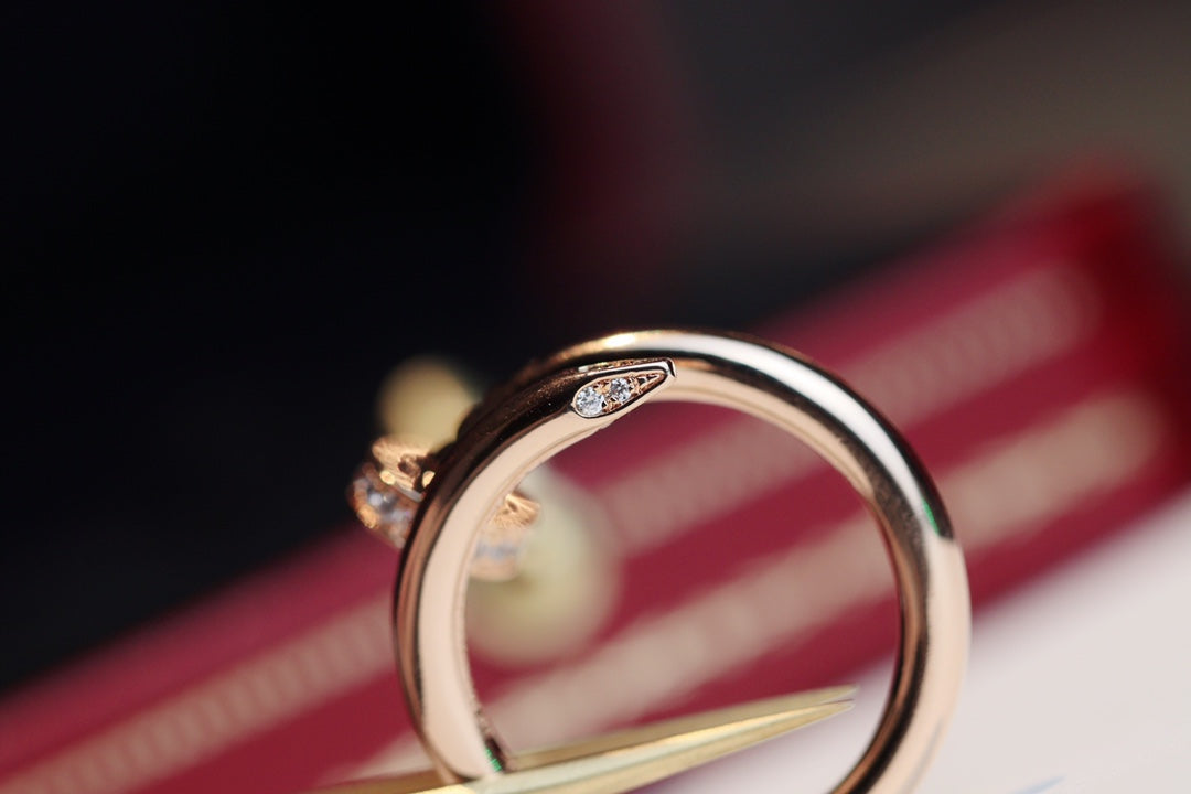 [CharmAmor]JUSTE RING 2.65MM PINK GOLD DIAMOND