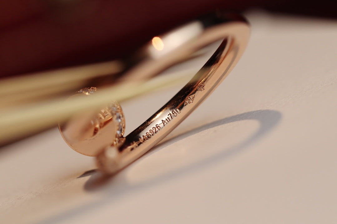 [CharmAmor]JUSTE RING 2.65MM PINK GOLD DIAMOND
