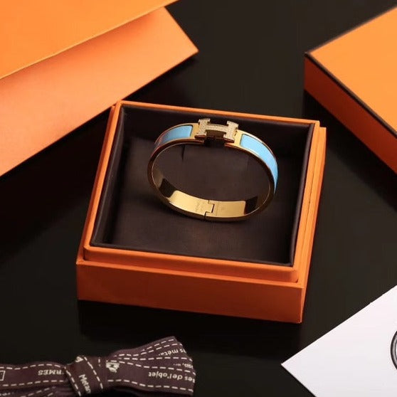 [CharmAmor]H CLOUD BLUE BRACELET GOLD DIAMOND