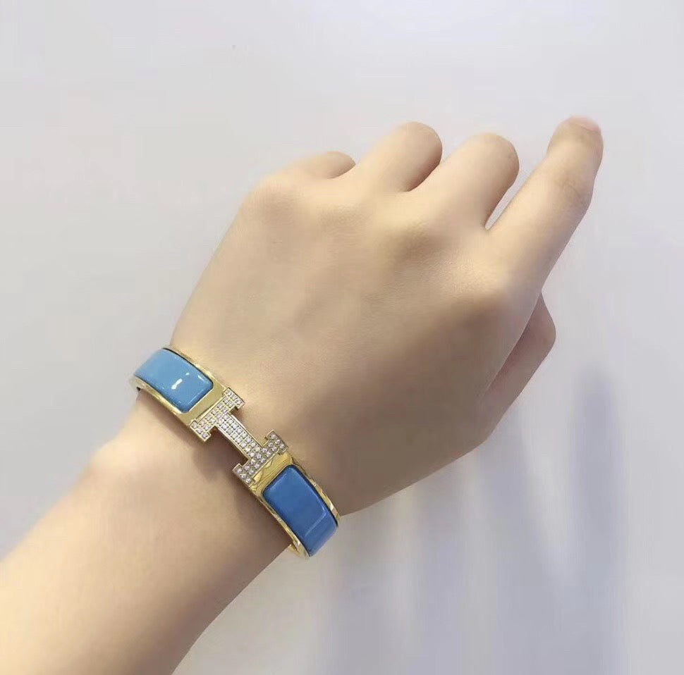 [CharmAmor]H CLOUD BLUE BRACELET GOLD DIAMOND