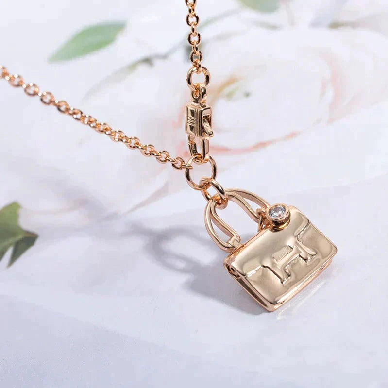 [CharmAmor]AMULETTE PEDANT ROSE GOLD NECKLACE