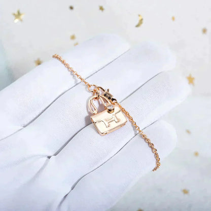 [CharmAmor]AMULETTE PEDANT ROSE GOLD NECKLACE