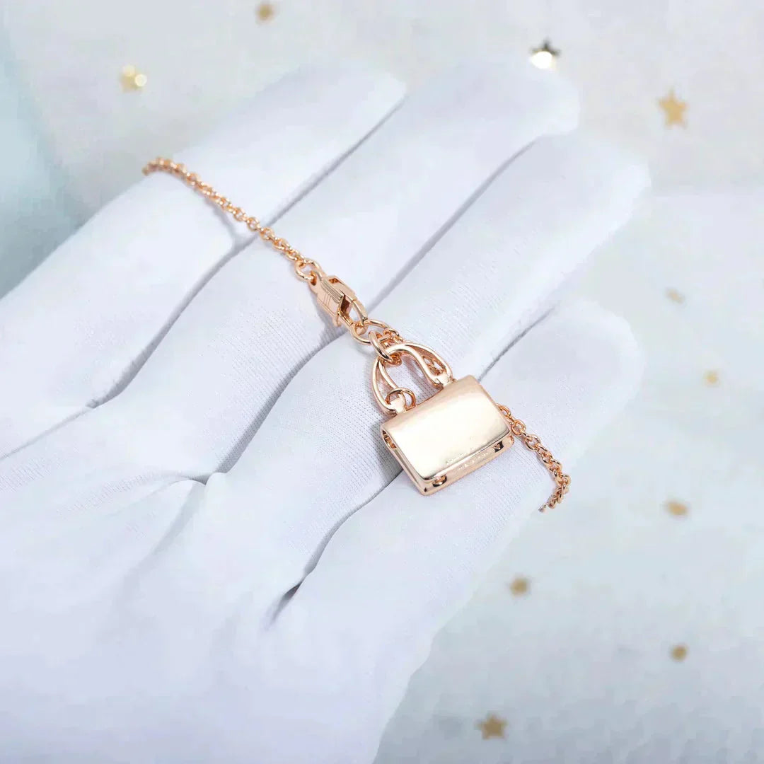 [CharmAmor]AMULETTE PEDANT ROSE GOLD NECKLACE