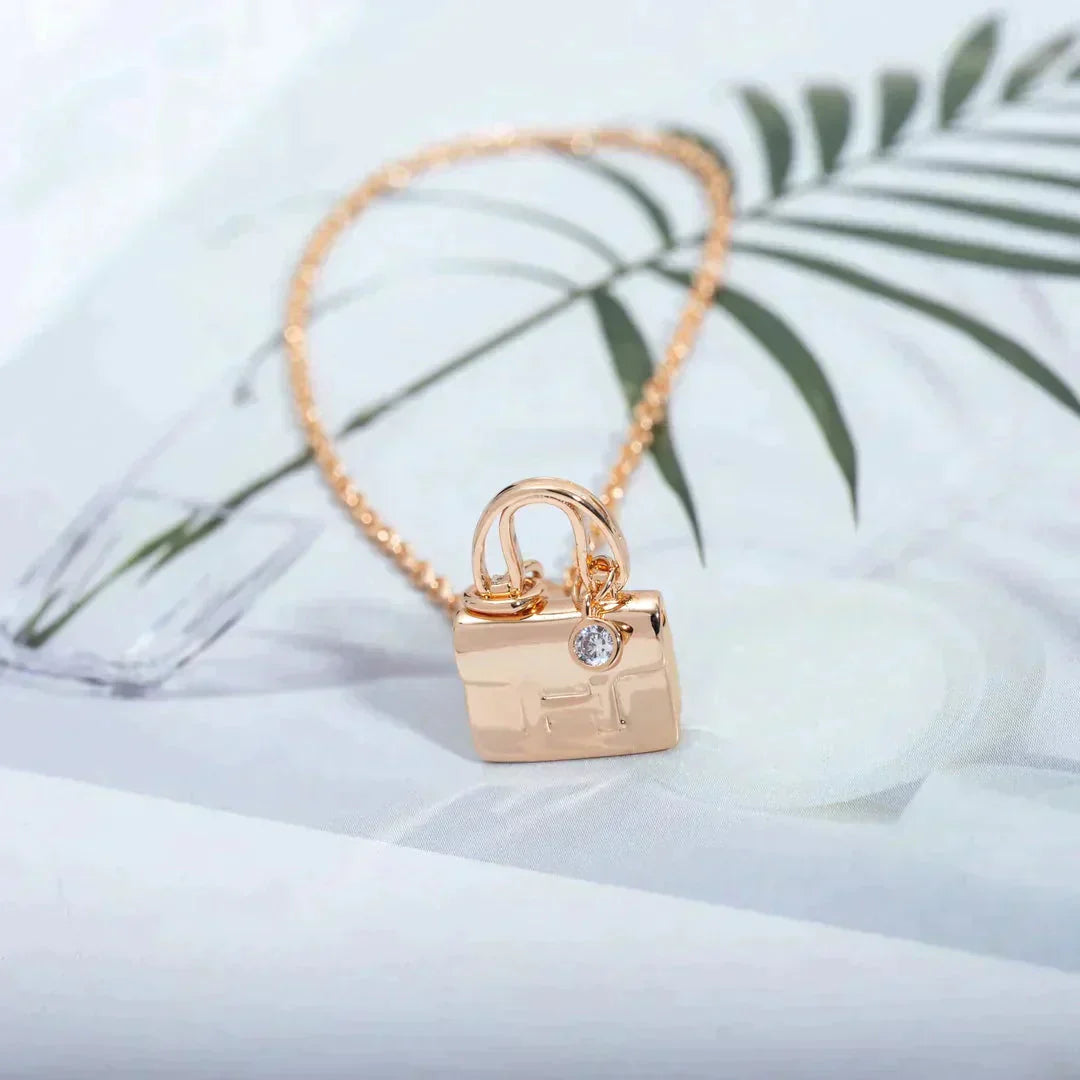 [CharmAmor]AMULETTE PEDANT ROSE GOLD NECKLACE