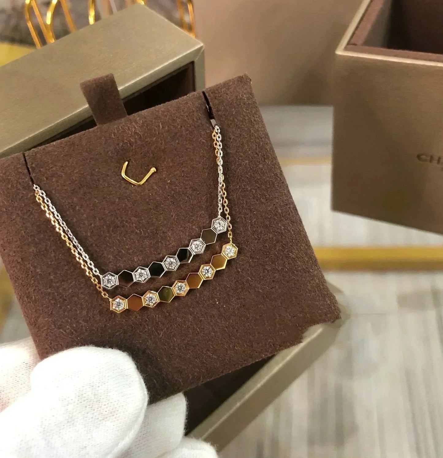 [CharmAmor]BEE LOVE NECKLACE DIAMOND