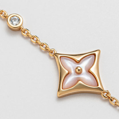 [CharmAmor]STAR 1 DIAMOND PINK GOLD BRACELET