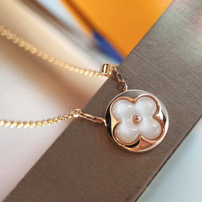 [CharmAmor]SUN MOP GOLD 1 DIAMOND NECKLACE