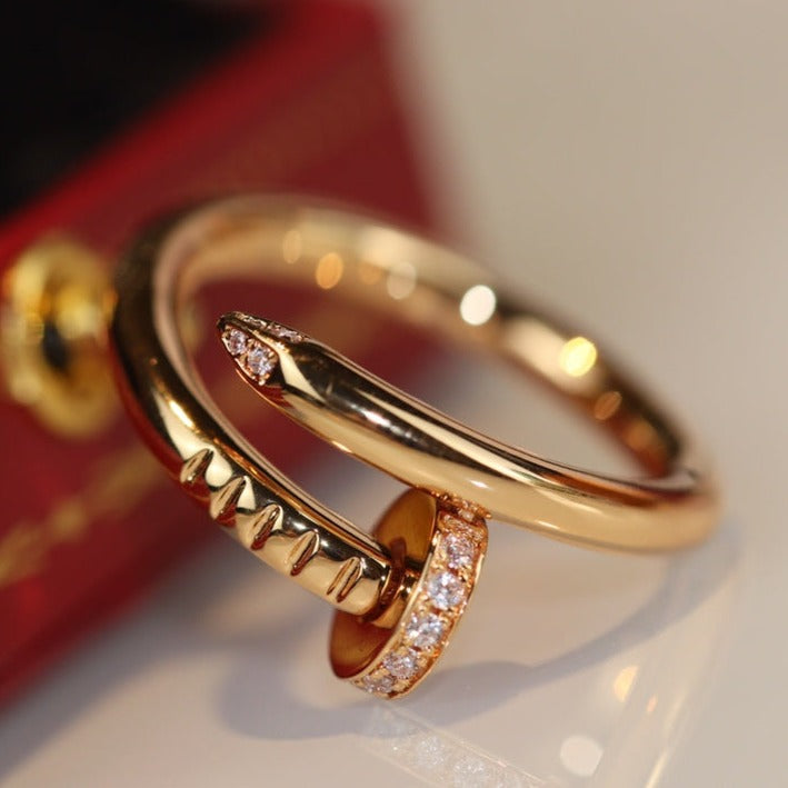 [CharmAmor]JUSTE RING 2.65MM GOLD DIAMOND