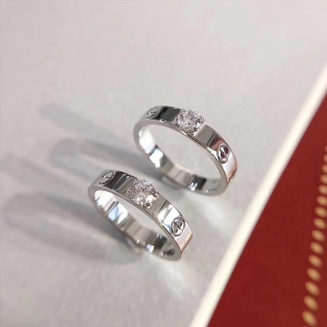 [CharmAmor]LOVE RING 3.6MM 1 BIG DIAMOND