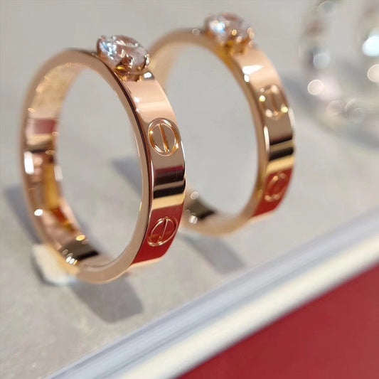 [CharmAmor]LOVE RING 3.6MM 1 BIG DIAMOND