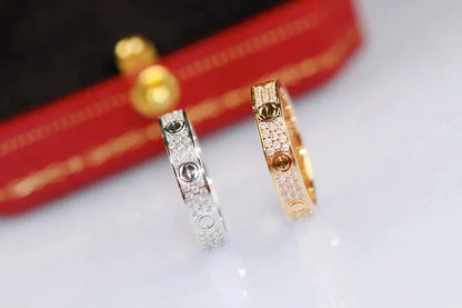 [CharmAmor]LOVE RING 3.6MM DIAMOND PAVED