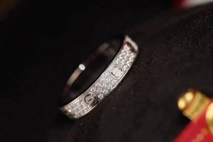 [CharmAmor]LOVE RING 3.6MM DIAMOND PAVED