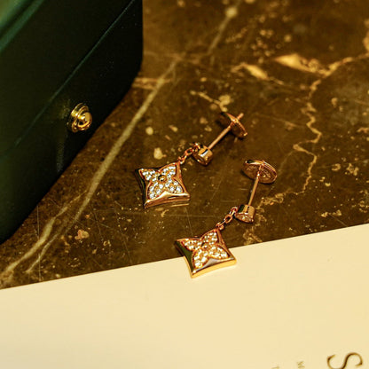 [CharmAmor]STAR DIAMONDS EARRINGS GOLD
