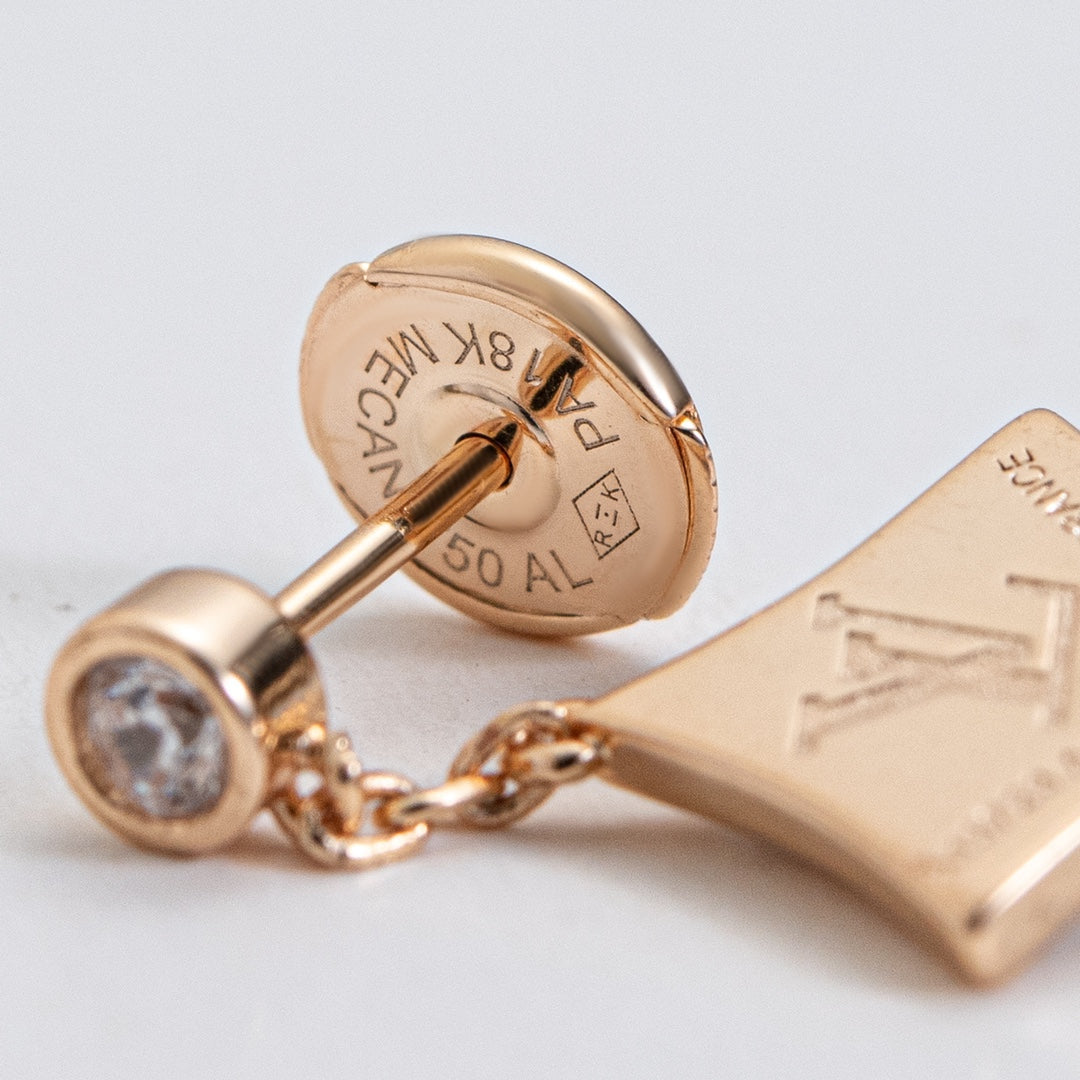 [CharmAmor]STAR DIAMONDS EARRINGS GOLD