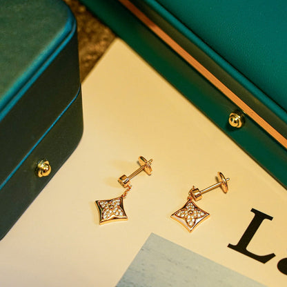 [CharmAmor]STAR DIAMONDS EARRINGS GOLD