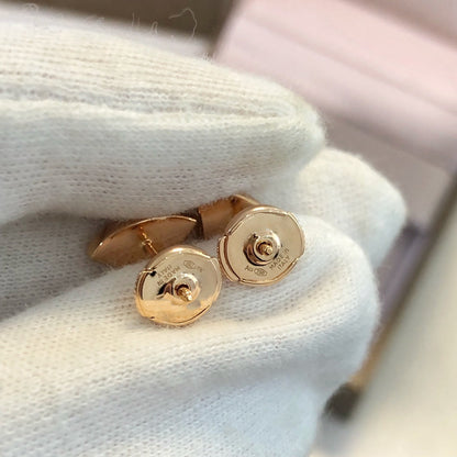 [CharmAmor]DREAM EARRINGS 3 MOTIFS ONYX MOP PINK GOLD