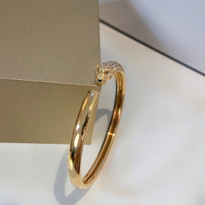 [CharmAmor]PANTHERE GOLD DIAMOND OPEN BRACELET