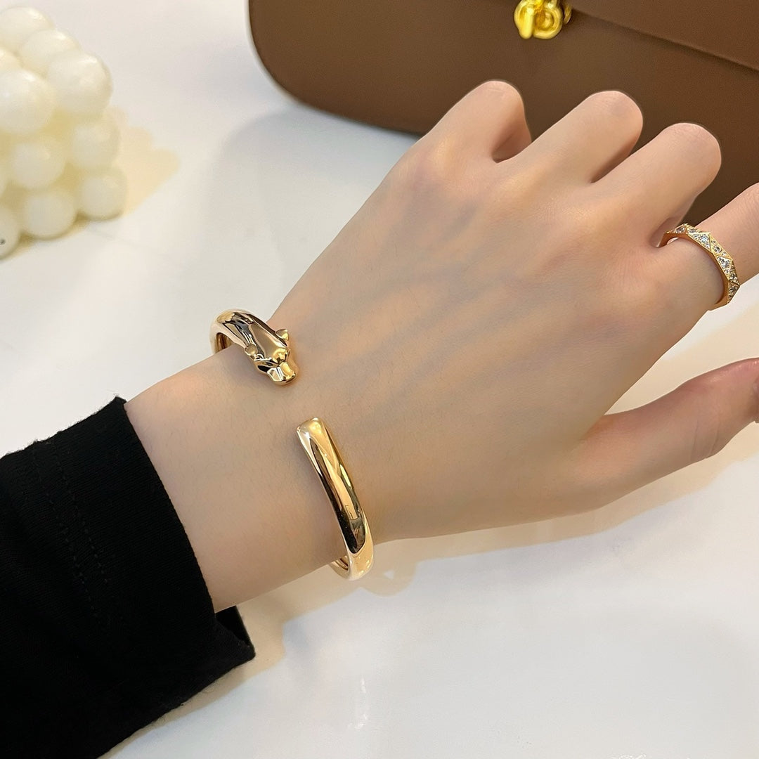 [CharmAmor]PANTHERE GOLD OPEN BRACELET