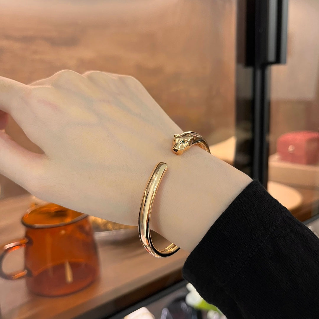 [CharmAmor]PANTHERE GOLD OPEN BRACELET