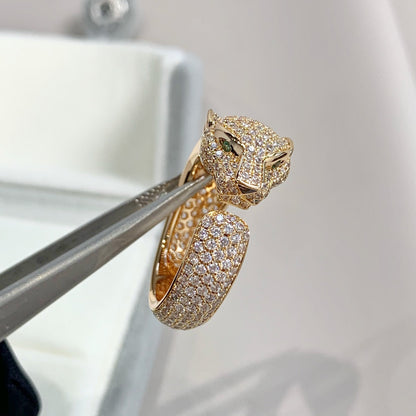 [CharmAmor]PANTHERE PINK GOLD DIAMOND RING