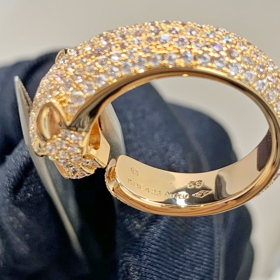 [CharmAmor]PANTHERE PINK GOLD DIAMOND RING