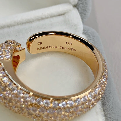 [CharmAmor]PANTHERE PINK GOLD DIAMOND RING