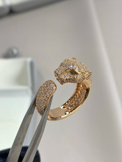 [CharmAmor]PANTHERE PINK GOLD DIAMOND RING