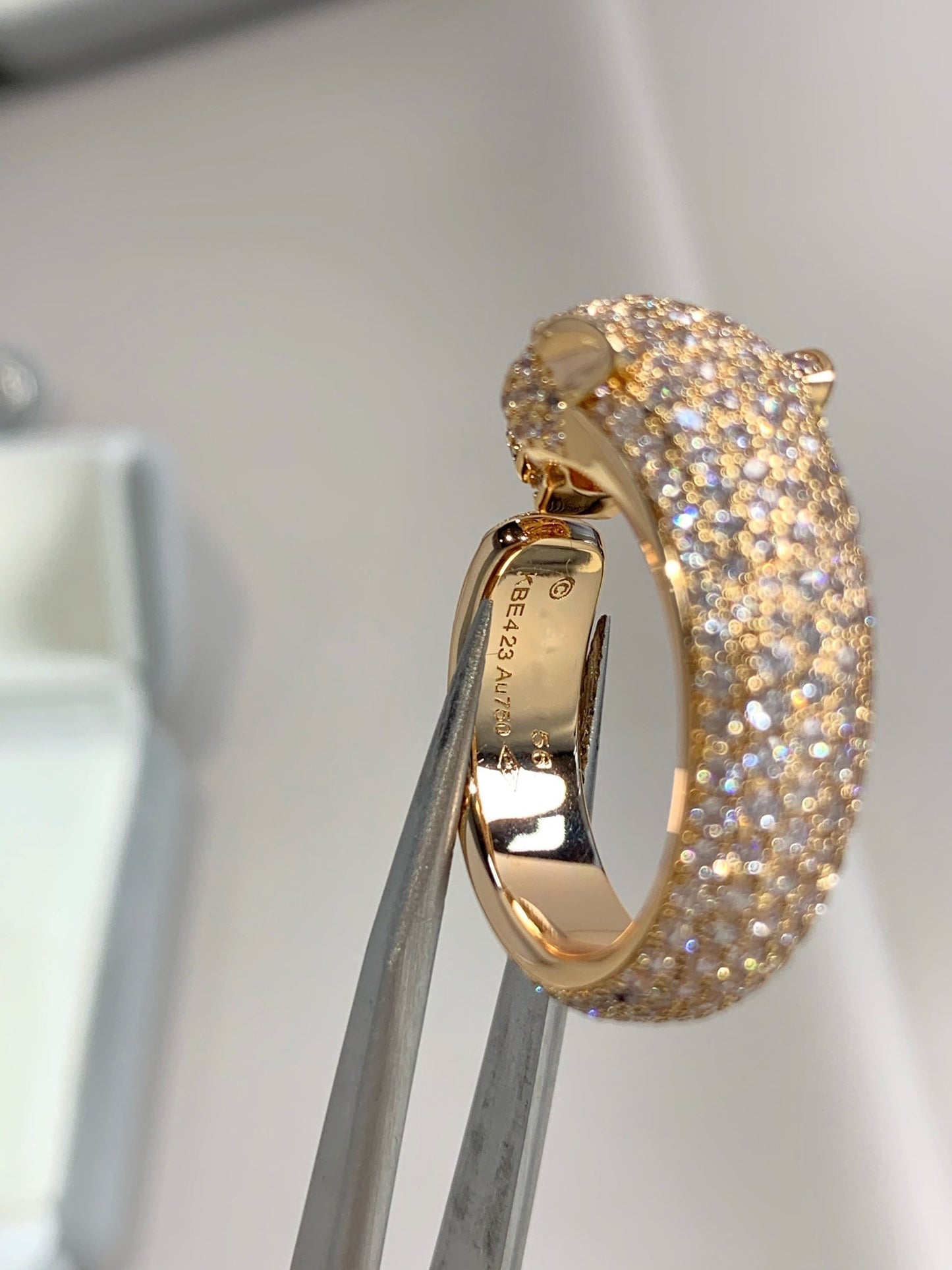 [CharmAmor]PANTHERE PINK GOLD DIAMOND RING