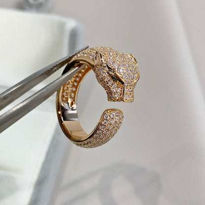 [CharmAmor]PANTHERE PINK GOLD DIAMOND RING