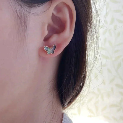 [CharmAmor]BUTTERFLY DARK MOP  EARRINGS