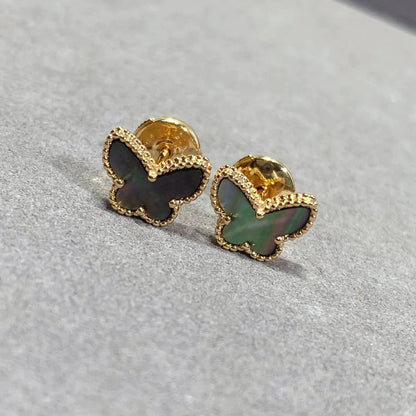 [CharmAmor]BUTTERFLY DARK MOP  EARRINGS