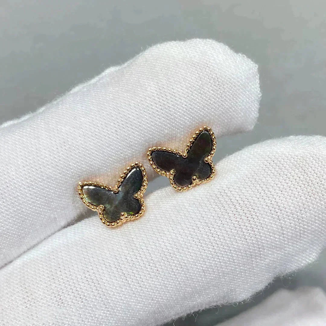 [CharmAmor]BUTTERFLY DARK MOP  EARRINGS