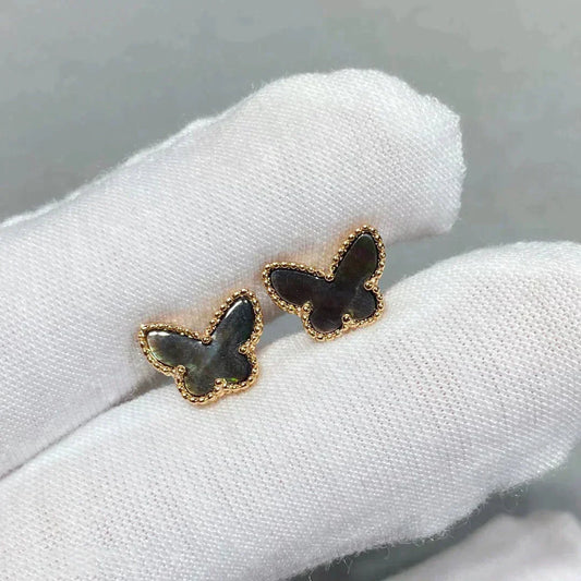 [CharmAmor]BUTTERFLY DARK MOP  EARRINGS