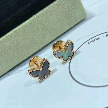 [CharmAmor]BUTTERFLY DARK MOP  EARRINGS