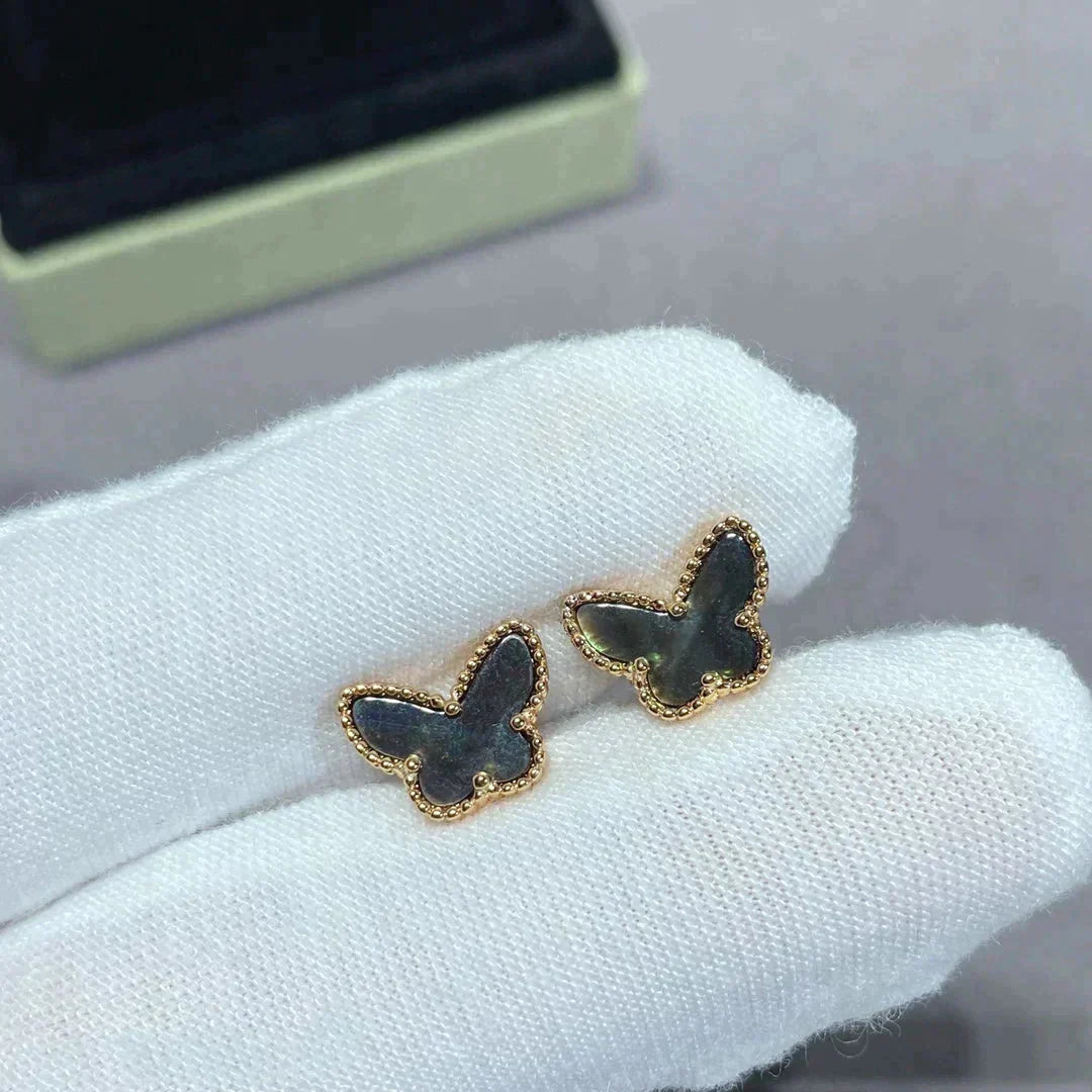 [CharmAmor]BUTTERFLY DARK MOP  EARRINGS