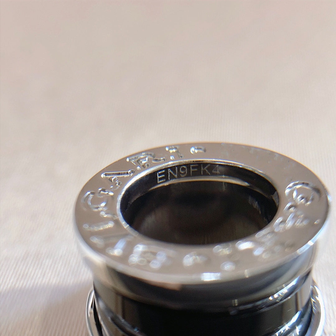 [CharmAmor]ZERO 1 BLACK CERAMIC SILVER NECKLACE