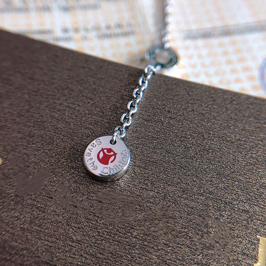 [CharmAmor]ZERO 1 BLACK CERAMIC SILVER NECKLACE