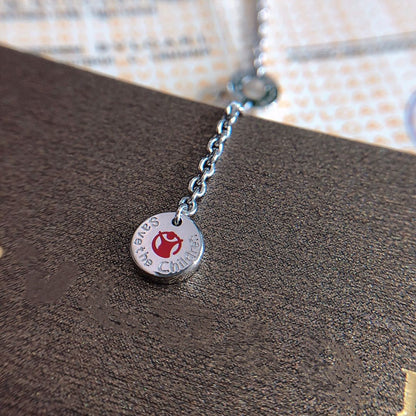 [CharmAmor]ZERO 1 BLACK CERAMIC SILVER NECKLACE