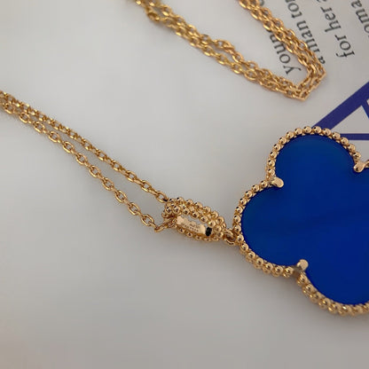 [CharmAmor]CLOVER 25MM NECKLACE TURQUOISE ROSE GOLD