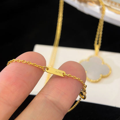 [CharmAmor]CLOVER 25MM MOP LARGE PENDANT NECKLACE
