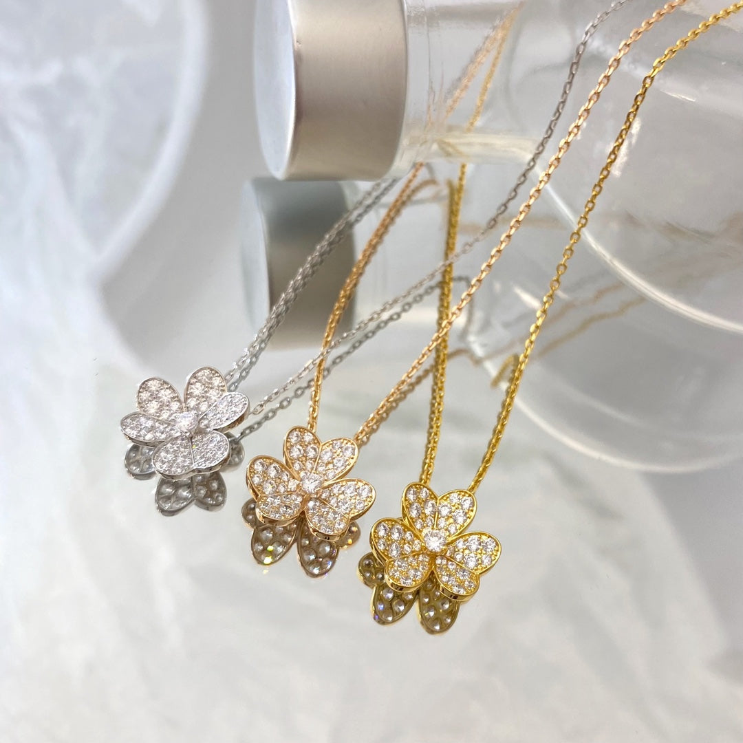 [CharmAmor]FLOWER DIAMOND NECKLACE