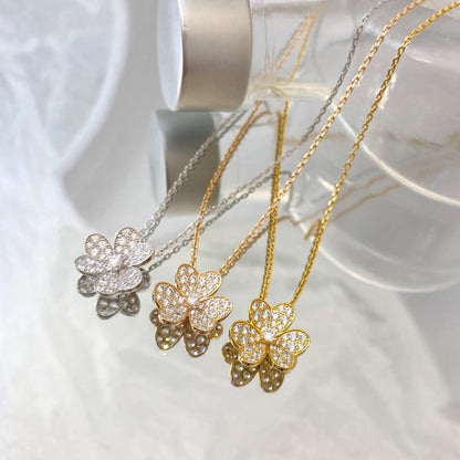 [CharmAmor]FLOWER DIAMOND NECKLACE
