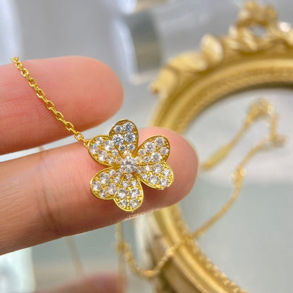 [CharmAmor]FLOWER DIAMOND NECKLACE