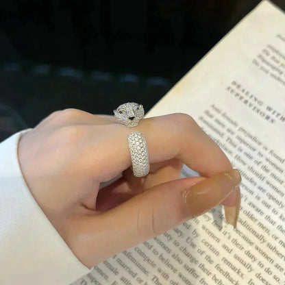 [CharmAmor]PANTHERE 5.5MM ALL DIAMOND RING