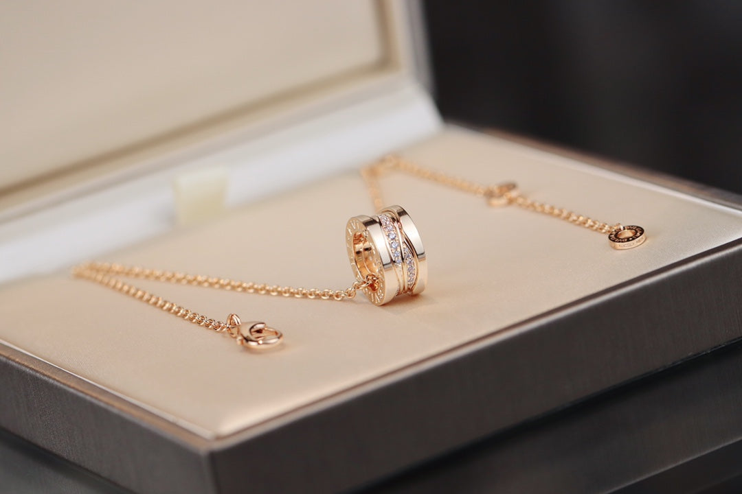 [CharmAmor]ZERO 1 PINK GOLD DIAMOND NECKLACE