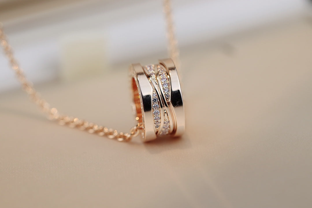 [CharmAmor]ZERO 1 PINK GOLD DIAMOND NECKLACE