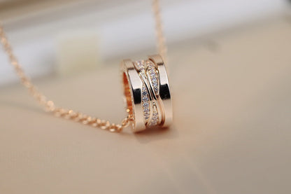 [CharmAmor]ZERO 1 PINK GOLD DIAMOND NECKLACE