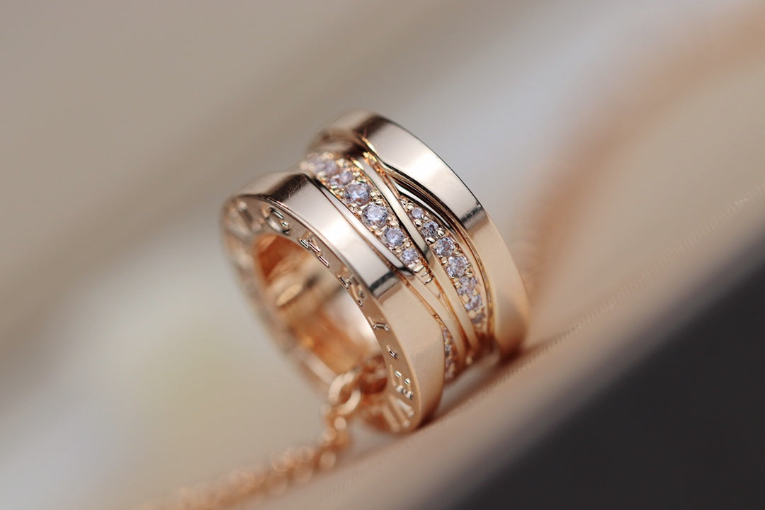 [CharmAmor]ZERO 1 PINK GOLD DIAMOND NECKLACE