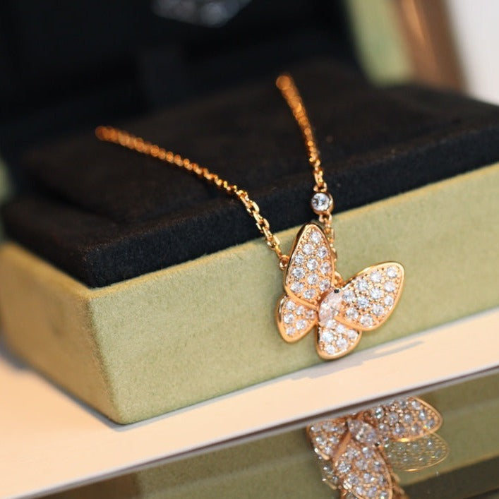 [CharmAmor]BUTTERFLY DIAMOND NECKLACE