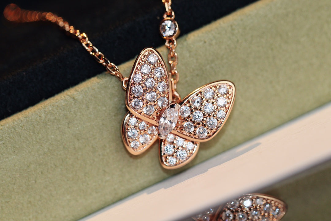 [CharmAmor]BUTTERFLY DIAMOND NECKLACE